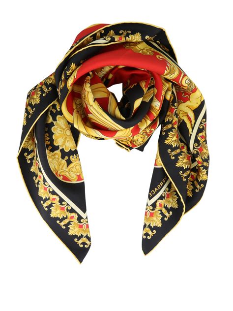 sciarpa larga con pelluccia versace|Foulard e sciarpe da uomo .